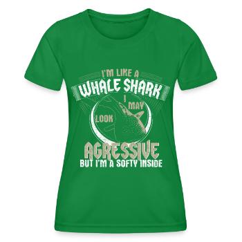 Cadeau mer requin baleine - T-shirt sport Femme - vert - Devant - AI Model Female 172 dark (172cm)