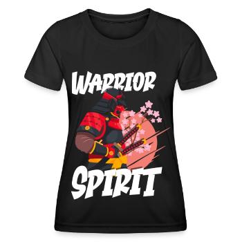 Samurai Samuraischwert Japanisch - Frauen Funktions-T-Shirt - Schwarz - Vorne - AI Model Female 172 light (172cm)