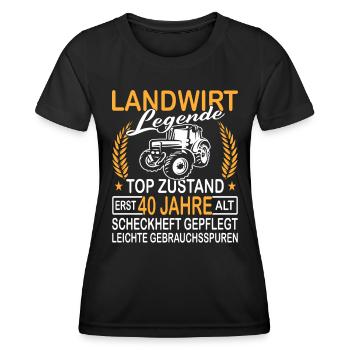 Landwirt Legende Top Zustand erst 40 Jahre alt - Frauen Funktions-T-Shirt - Schwarz - Vorne - AI Model Female 172 light (172cm)