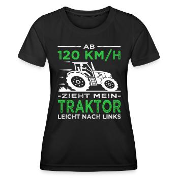 Bauern - Landwirt - Traktoren - Frauen Funktions-T-Shirt - Schwarz - Vorne - AI Model Female 172 light (172cm)