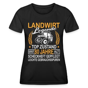 Landwirt Legende Top Zustand erst 80 Jahre alt - Frauen Funktions-T-Shirt - Schwarz - Vorne - AI Model Female 172 light (172cm)