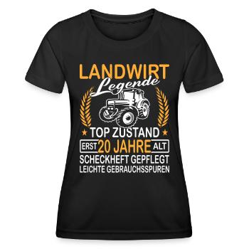 Landwirt Legende Top Zustand erst 20 Jahre alt - Frauen Funktions-T-Shirt - Schwarz - Vorne - AI Model Female 172 light (172cm)
