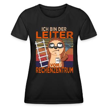 Leiter vom Rechenzentrum - Hobbygärtner - Frauen Funktions-T-Shirt - Schwarz - Vorne - AI Model Female 172 light (172cm)