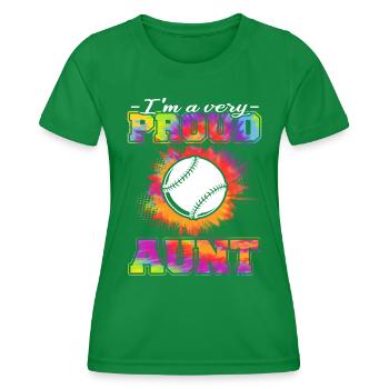 Baseball - Joueurs de baseball - T-shirt sport Femme - vert - Devant - AI Model Female 172 dark (172cm)
