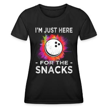 Bowling - Bowling - Fan de bowling - T-shirt sport Femme - noir - Devant - AI Model Female 172 light (172cm)