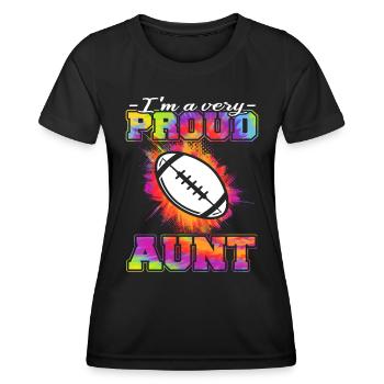 Football players - American football - Women's Functional T-Shirt - black - Front - AI Model Female 172 light (172cm)