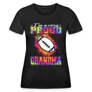 Football players - American football - Women's Functional T-Shirt - black - Front - AI Model Female 172 light (172cm)