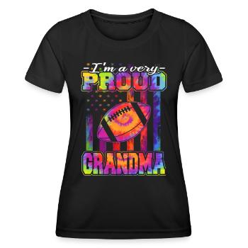 Football players - American football - Women's Functional T-Shirt - black - Front - AI Model Female 172 light (172cm)