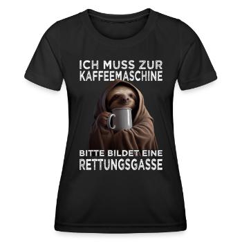 Morgenmuffel & Bürohumor Arbeitskollegen - Frauen Funktions-T-Shirt - Schwarz - Vorne - AI Model Female 172 light (172cm)