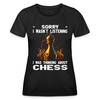 Chess Players - Women's Functional T-Shirt - black - Front - AI Model Female 172 light (172cm)