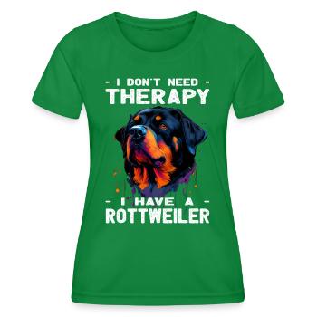 Rottweiler - Amoureux des chiens - Propriétaires de chiens - T-shirt sport Femme - vert - Devant - AI Model Female 172 dark (172cm)