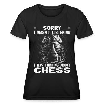 Chess Players - Women's Functional T-Shirt - black - Front - AI Model Female 172 light (172cm)