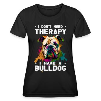 Bulldog - Dog Lovers - Dog Owners - Women's Functional T-Shirt - black - Front - AI Model Female 172 light (172cm)