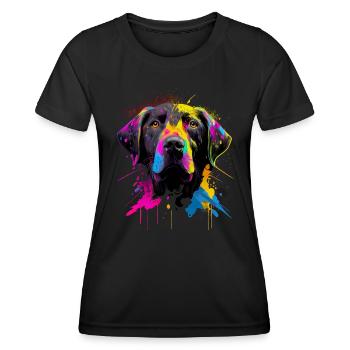 Labrador - Hundeliebhaber - Hundebesitzer - Frauen Funktions-T-Shirt - Schwarz - Vorne - AI Model Female 172 light (172cm)