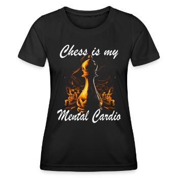 Chess - Chess player - Women's Functional T-Shirt - black - Front - AI Model Female 172 light (172cm)