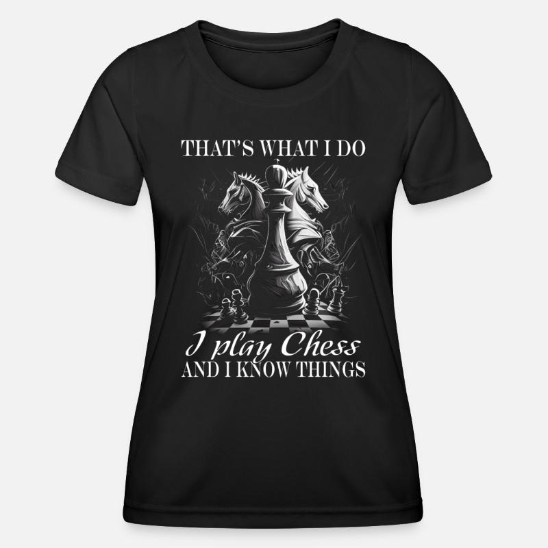 Chess - Chess player - Women's Functional T-Shirt - black