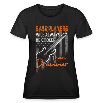 Bass player - guitar - guitarist - Women's Functional T-Shirt - black - Front - AI Model Female 172 light (172cm)