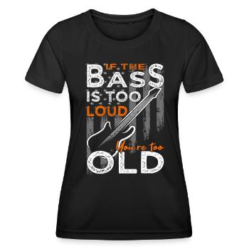 Bassspieler - Gitarre - Gitarrist - Frauen Funktions-T-Shirt - Schwarz - Vorne - AI Model Female 172 light (172cm)