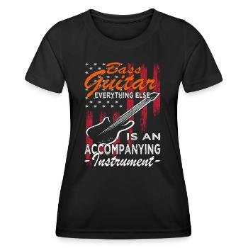 Bass player - guitar - guitarist - Women's Functional T-Shirt - black - Front - AI Model Female 172 light (172cm)