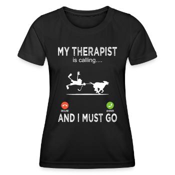 Dog owners - Dog owners - Dog lovers - Women's Functional T-Shirt - black - Front - AI Model Female 172 light (172cm)