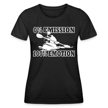 Kayak - Kayakiste - Canot - Canoë - T-shirt sport Femme - noir - Devant - AI Model Female 172 light (172cm)