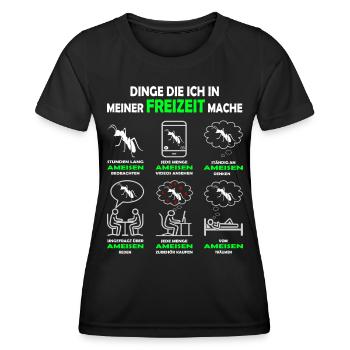 Ameisen - Ameisenliebhaber - Insekt - Frauen Funktions-T-Shirt - Schwarz - Vorne - AI Model Female 172 light (172cm)