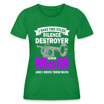 Trompete - Trompeter- Trompetenspieler Orchesta - Frauen Funktions-T-Shirt - Kelly Green - Vorne - AI Model Female 172 dark (172cm)