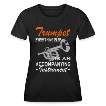 Trumpet - Trumpeter - Trumpet player Orchesta - Women's Functional T-Shirt - black - Front - AI Model Female 172 light (172cm)