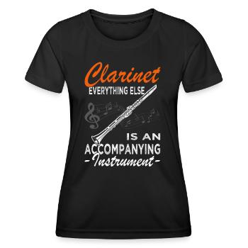 Clarinet - Clarinetist - Orchestra - Women's Functional T-Shirt - black - Front - AI Model Female 172 light (172cm)