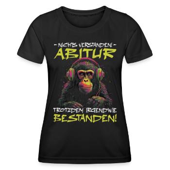 Abschlussklasse | Abi | Abitur | Schulabschluss - Frauen Funktions-T-Shirt - Schwarz - Vorne - AI Model Female 172 light (172cm)