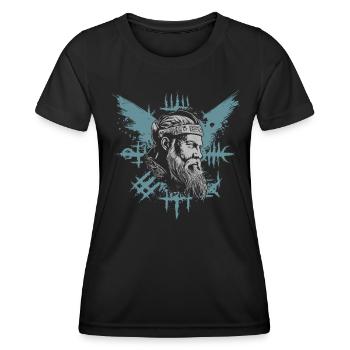 Vikings | Vikinger | Nordique - T-shirt sport Femme - noir - Devant - AI Model Female 172 light (172cm)