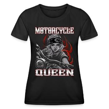 Motard - Motard / Motard Femmes - T-shirt sport Femme - noir - Devant - AI Model Female 172 light (172cm)