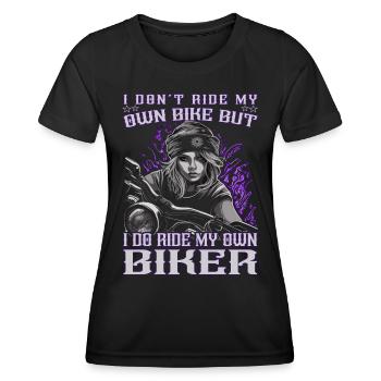 Motard - Motard / Motard Femmes - T-shirt sport Femme - noir - Devant - AI Model Female 172 light (172cm)
