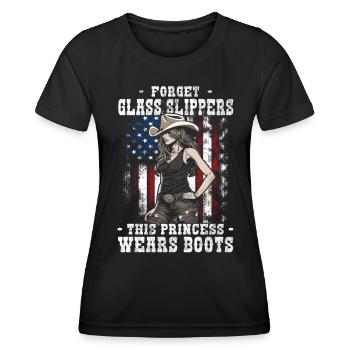 Line Dance | Country Music Line Dancing - Frauen Funktions-T-Shirt - Schwarz - Vorne - AI Model Female 172 light (172cm)