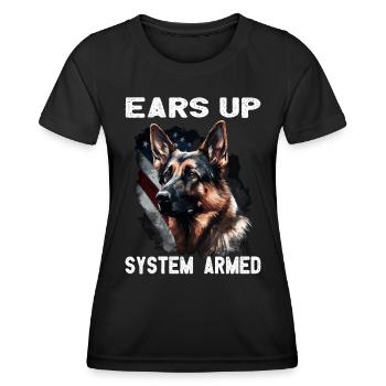 German Shepherd - German Shepherd Dog Owner - Women's Functional T-Shirt - black - Front - AI Model Female 172 light (172cm)
