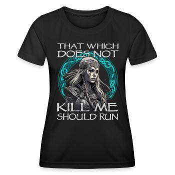 Vikings | Nordic Vikinger | Shield Maiden - Women's Functional T-Shirt - black - Front - AI Model Female 172 light (172cm)