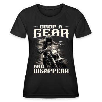 Motard - Motard / Motard Femme - T-shirt sport Femme - noir - Devant - AI Model Female 172 light (172cm)
