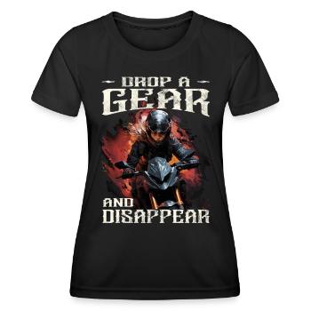Motard - Motard / Motard Femme - T-shirt sport Femme - noir - Devant - AI Model Female 172 light (172cm)