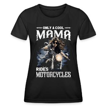 Motard - Motard / Motard Femme - T-shirt sport Femme - noir - Devant - AI Model Female 172 light (172cm)