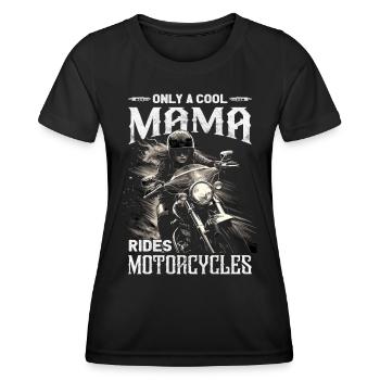 Motard - Motard / Motard Femme - T-shirt sport Femme - noir - Devant - AI Model Female 172 light (172cm)