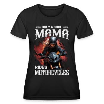 Motard - Motard / Motard Femme - T-shirt sport Femme - noir - Devant - AI Model Female 172 light (172cm)