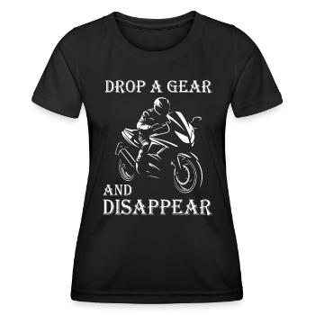 Motorrad | Motorradfahrer & Biker Spüche - Frauen Funktions-T-Shirt - Schwarz - Vorne - AI Model Female 172 light (172cm)