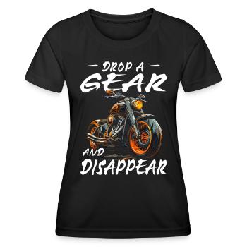 Motorrad | Motorradfahrer & Biker Spüche - Frauen Funktions-T-Shirt - Schwarz - Vorne - AI Model Female 172 light (172cm)