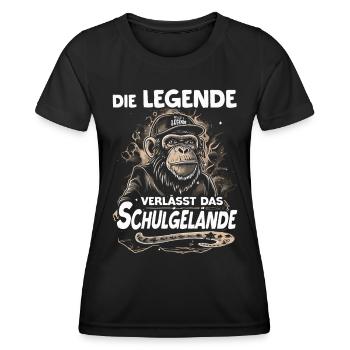Schulabschluss | Abschlussklasse 2024 | Schüler - Frauen Funktions-T-Shirt - Schwarz - Vorne - AI Model Female 172 light (172cm)
