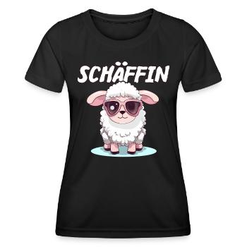 Schäffin | Beste Chefin | Kollegen Geschenk - Frauen Funktions-T-Shirt - Schwarz - Vorne - AI Model Female 172 light (172cm)
