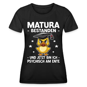 Abschlussklasse Schulabschluss | Matura bestanden - Frauen Funktions-T-Shirt - Schwarz - Vorne - AI Model Female 172 light (172cm)