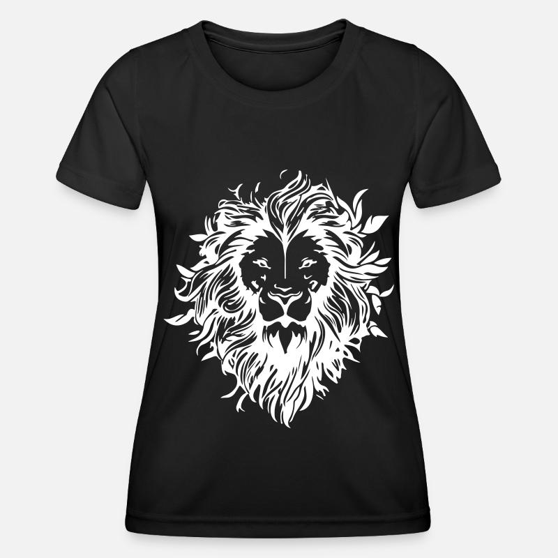 Lion's Head Lion - Women's Functional T-Shirt - black
