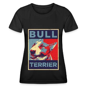 Bull Terrier | Bull terrier gift dog owner - Women's Functional T-Shirt - black - Front - AI Model Female 172 light (172cm)