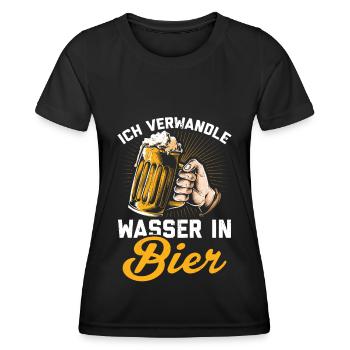 Bierbrauer Brauer Hobbybrauer Geschenk Bier brauen - Frauen Funktions-T-Shirt - Schwarz - Vorne - AI Model Female 172 light (172cm)
