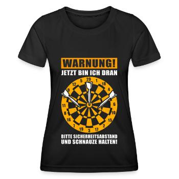Dart Darten Dartspieler Darts Geschenk Dartscheibe - Frauen Funktions-T-Shirt - Schwarz - Vorne - AI Model Female 172 light (172cm)